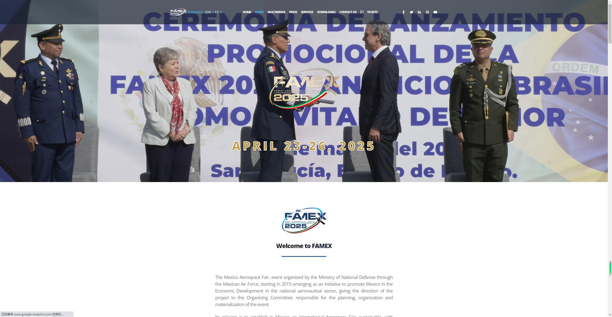 展會(huì)標(biāo)題圖片：2025年墨西哥國(guó)際航天航空及工業(yè)制造博覽會(huì)